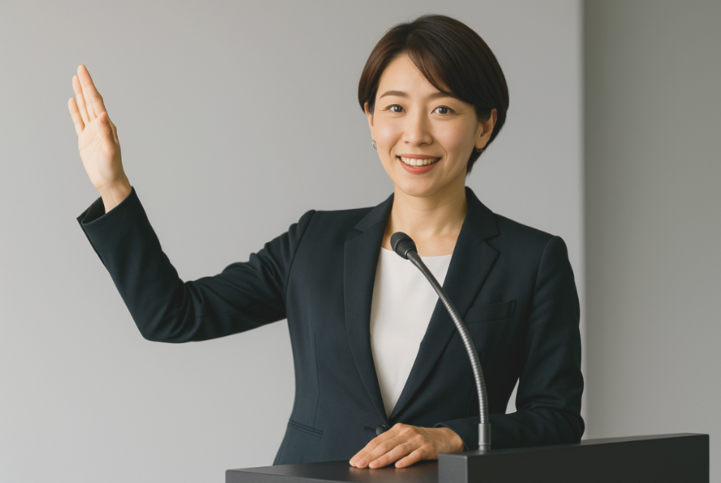 面接代行を行っている女性